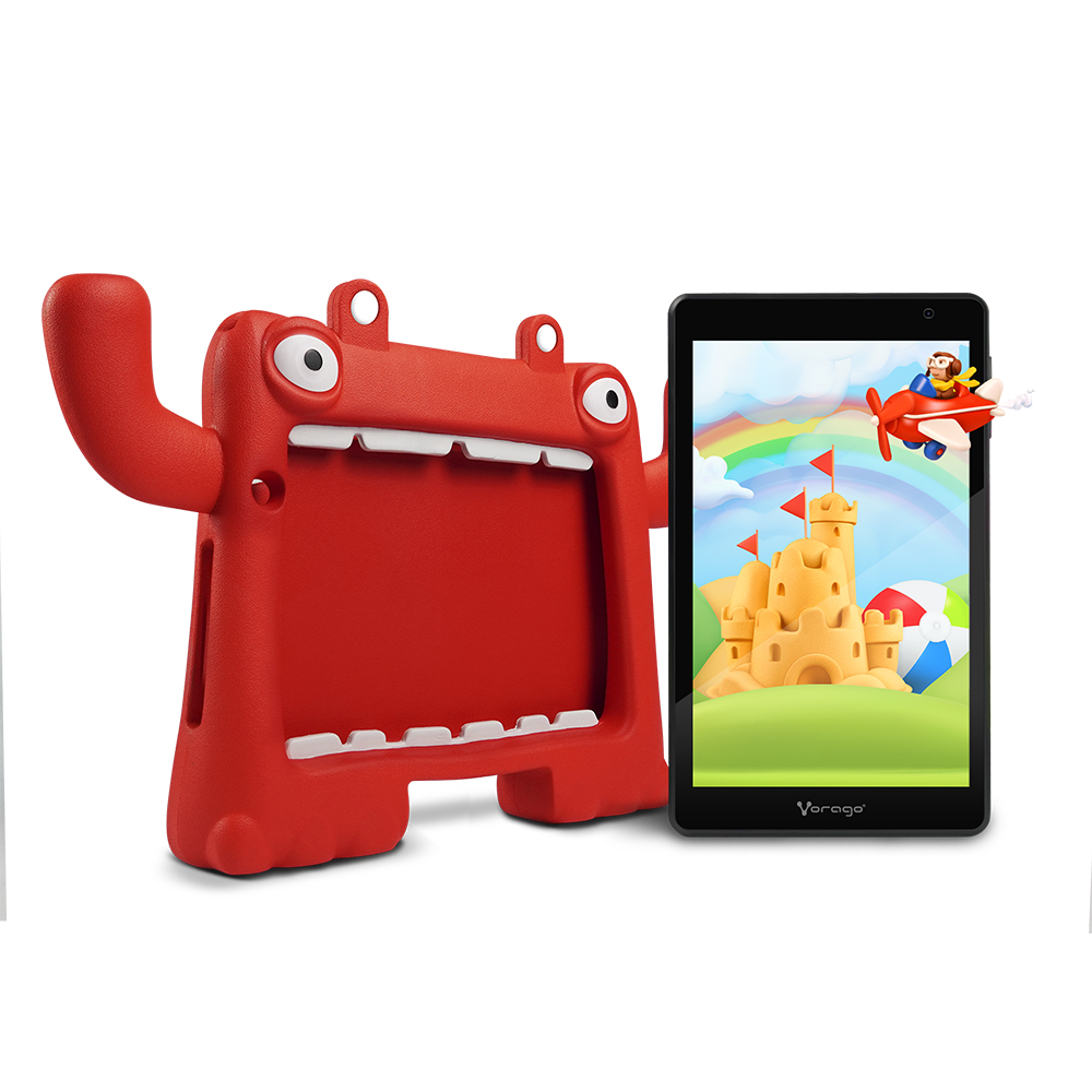 TABLET VORAGO KIDS 8"AND 13 QC 2.0 4/64GB IPS 2/5MP ROJA PAD-8-KIDS-RD